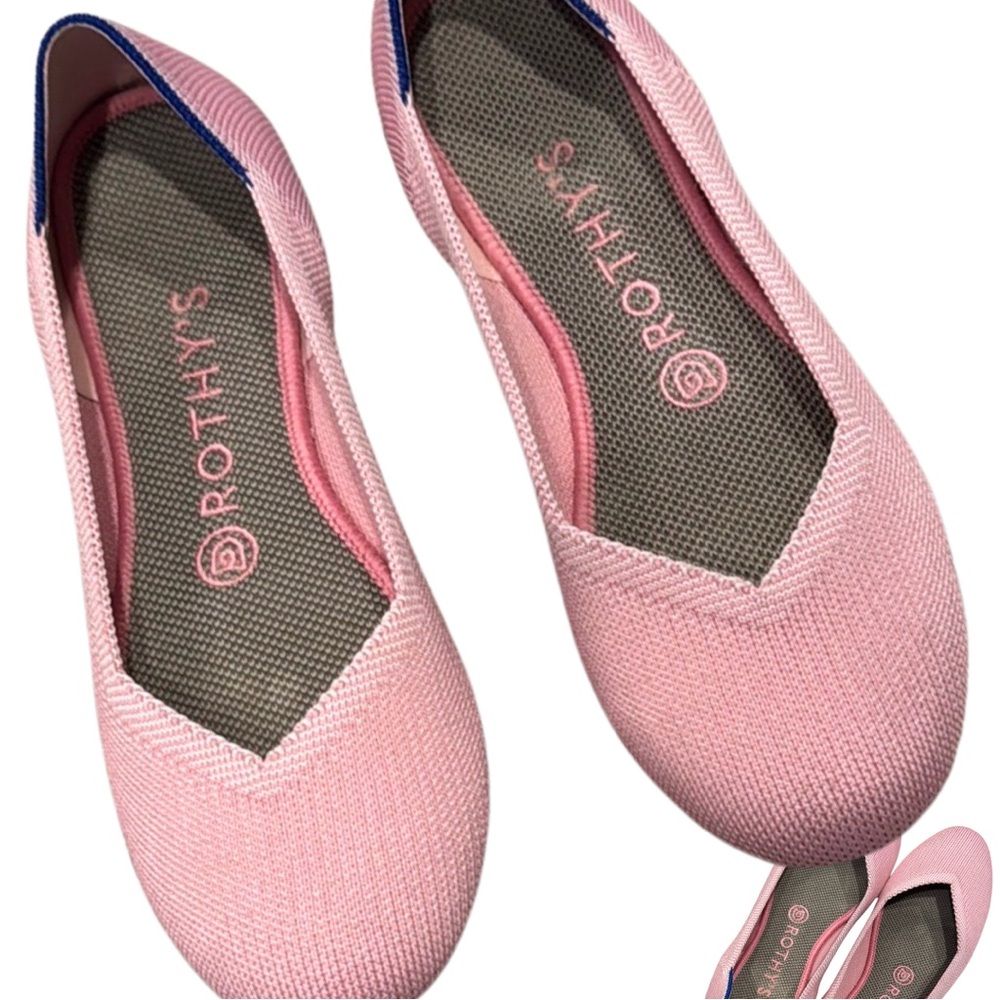 Rothy's Begonia Pink Flats. Comfortable and Cute!